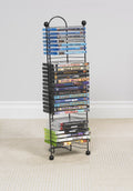 27" Nestable CD DVD BluRay Storage Tower, Black P690528