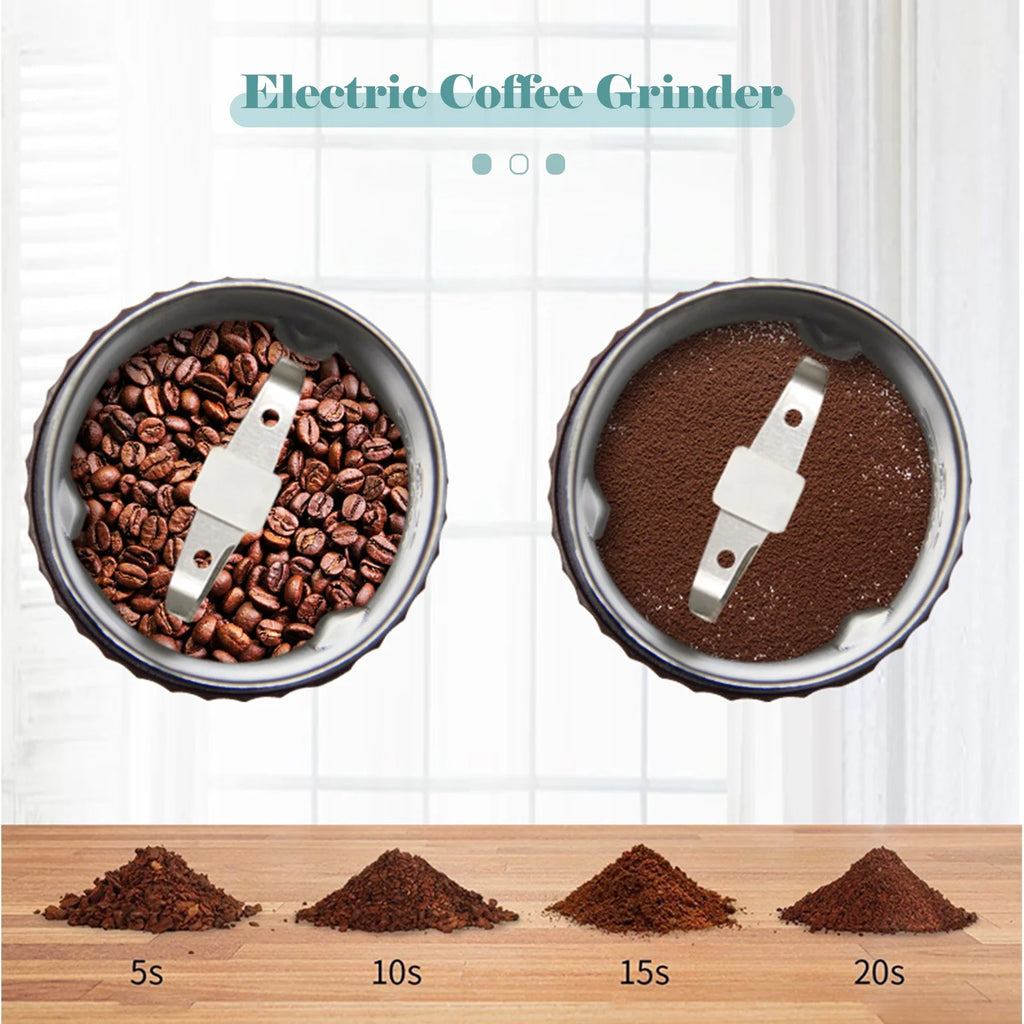 Stainless Steel Electric Coffee Bean Grinder 200W C887897