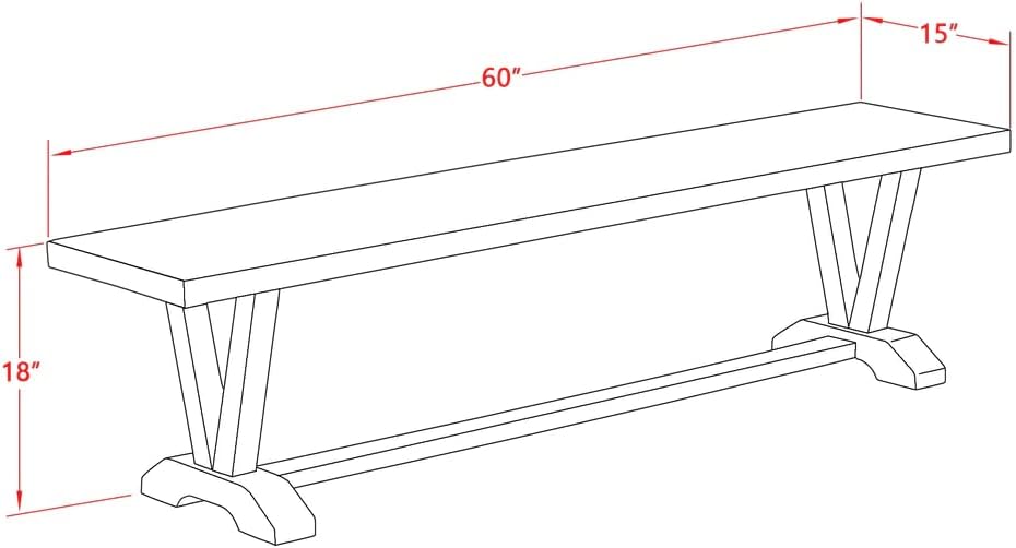 Solid Wood Dining Bench T2577