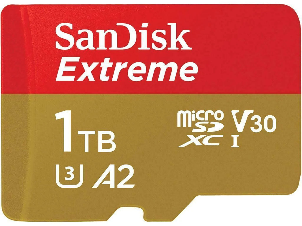 1TB Extreme microSDXC UHS-I U3 A2 Flash Memory Card J2135