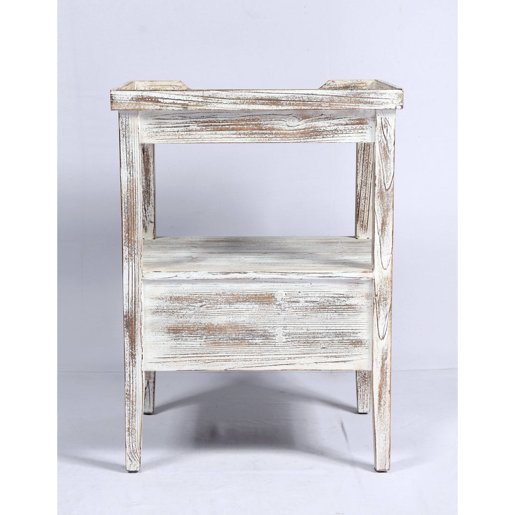 Weathered Rectangle Accent Table W155