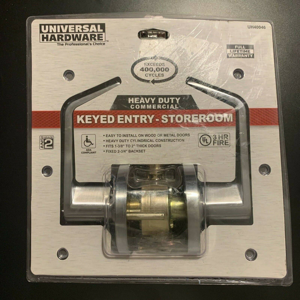 Satin Chrome Heavy Duty Storeroom Door Lever U61168