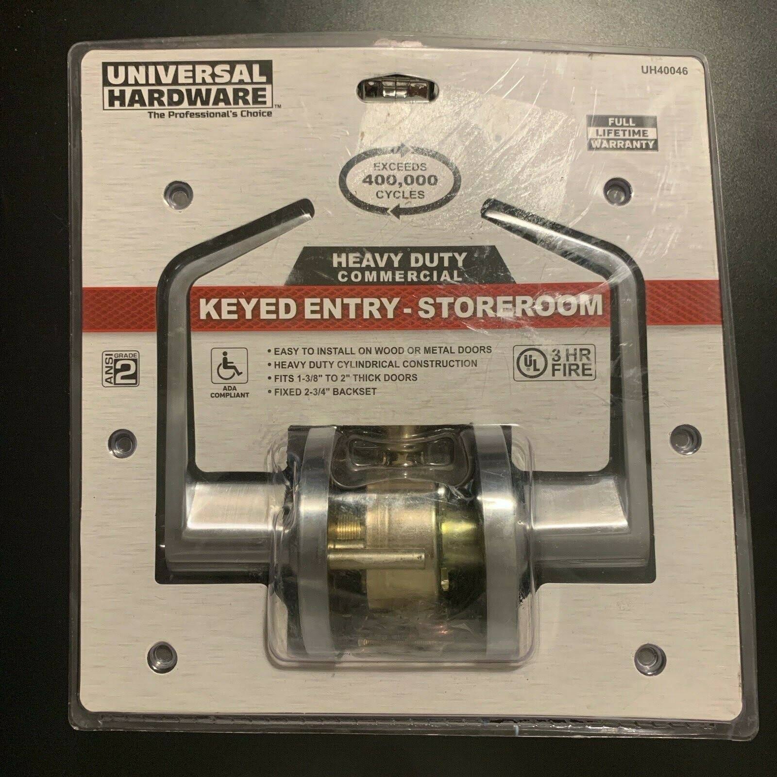 Satin Chrome Heavy Duty Storeroom Door Lever U61168