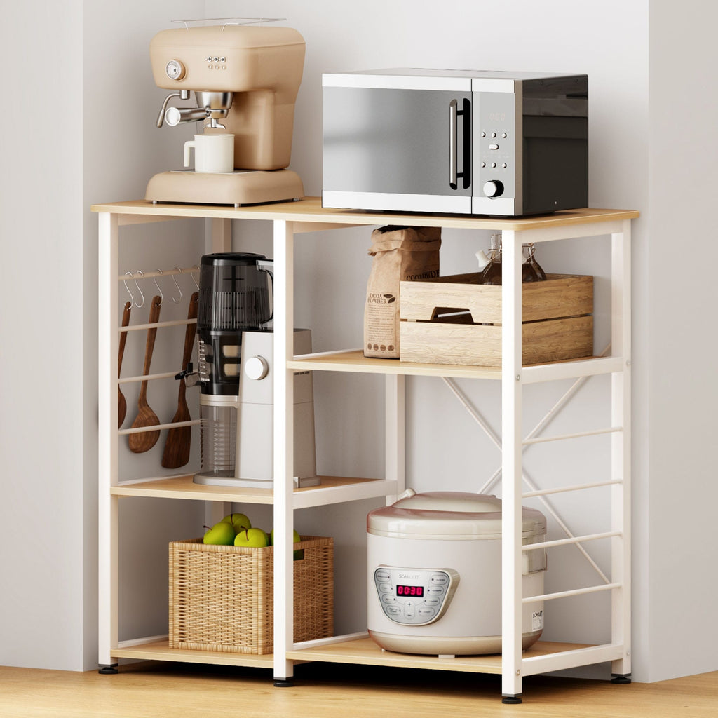 Maple 4-Tier Kitchen Baker's Rack Microwave Stand Storage Rack X220461