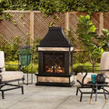 Black Wood Burning Fireplace P875508