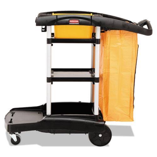 Black High Capacity Cleaning Cart Y507