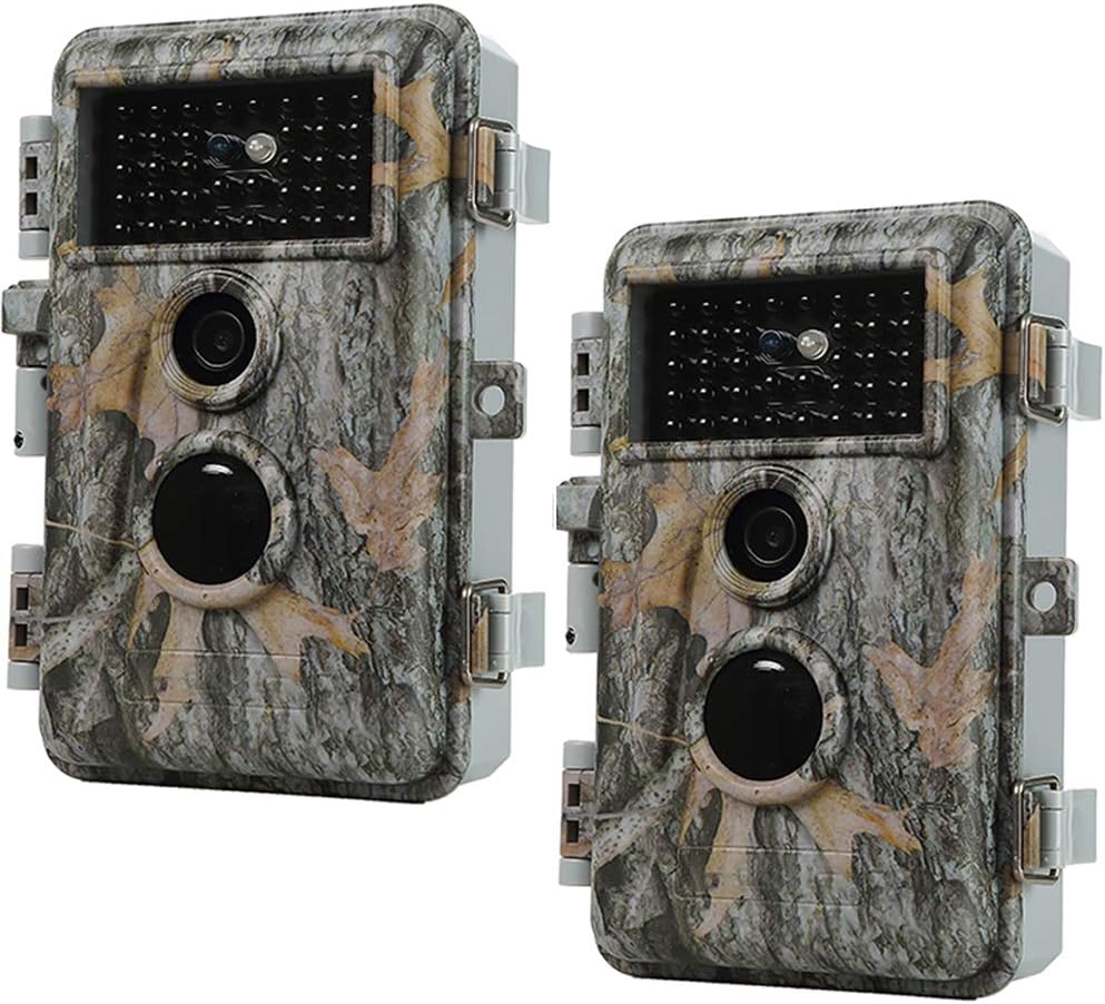 2-Pack Hunting Camera Game Cam 24MP 2.7K Night Vision Waterproof A749