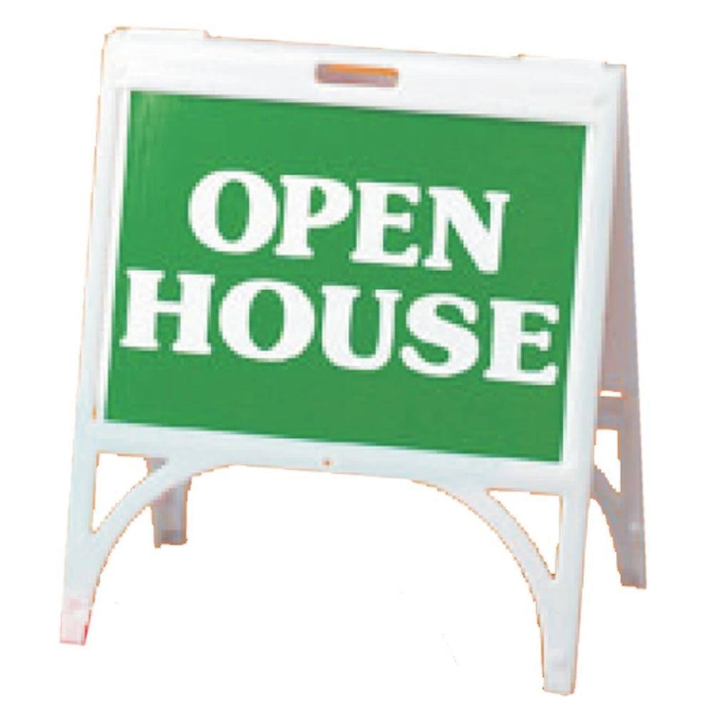 White Plastic Quick Sign Holder O462384
