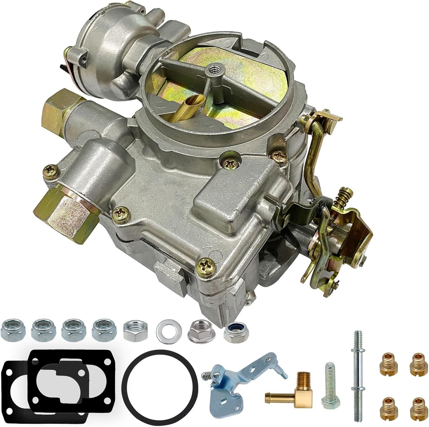 Marine Carburetor 2 Barrel Electric Choke with Jets and Gaskets J5162