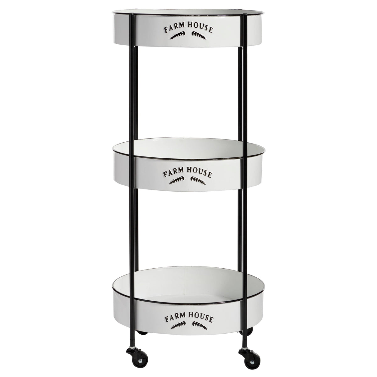 White Metal Storage Cart C732