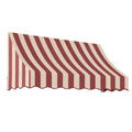 Burgundy/Tan Stripe Acrylic Fixed Awning K715