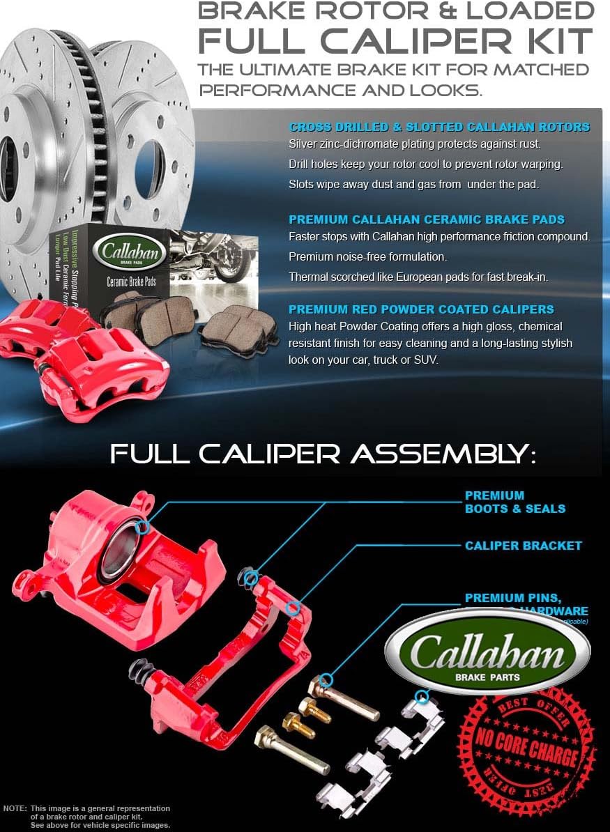 Rear Performance Brake Calipers with Ceramic Pads and Rotors P7268