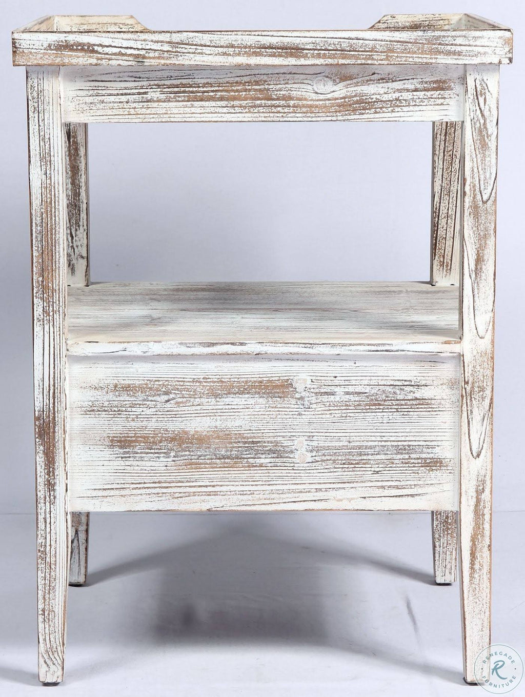 Weathered Rectangle Accent Table W155