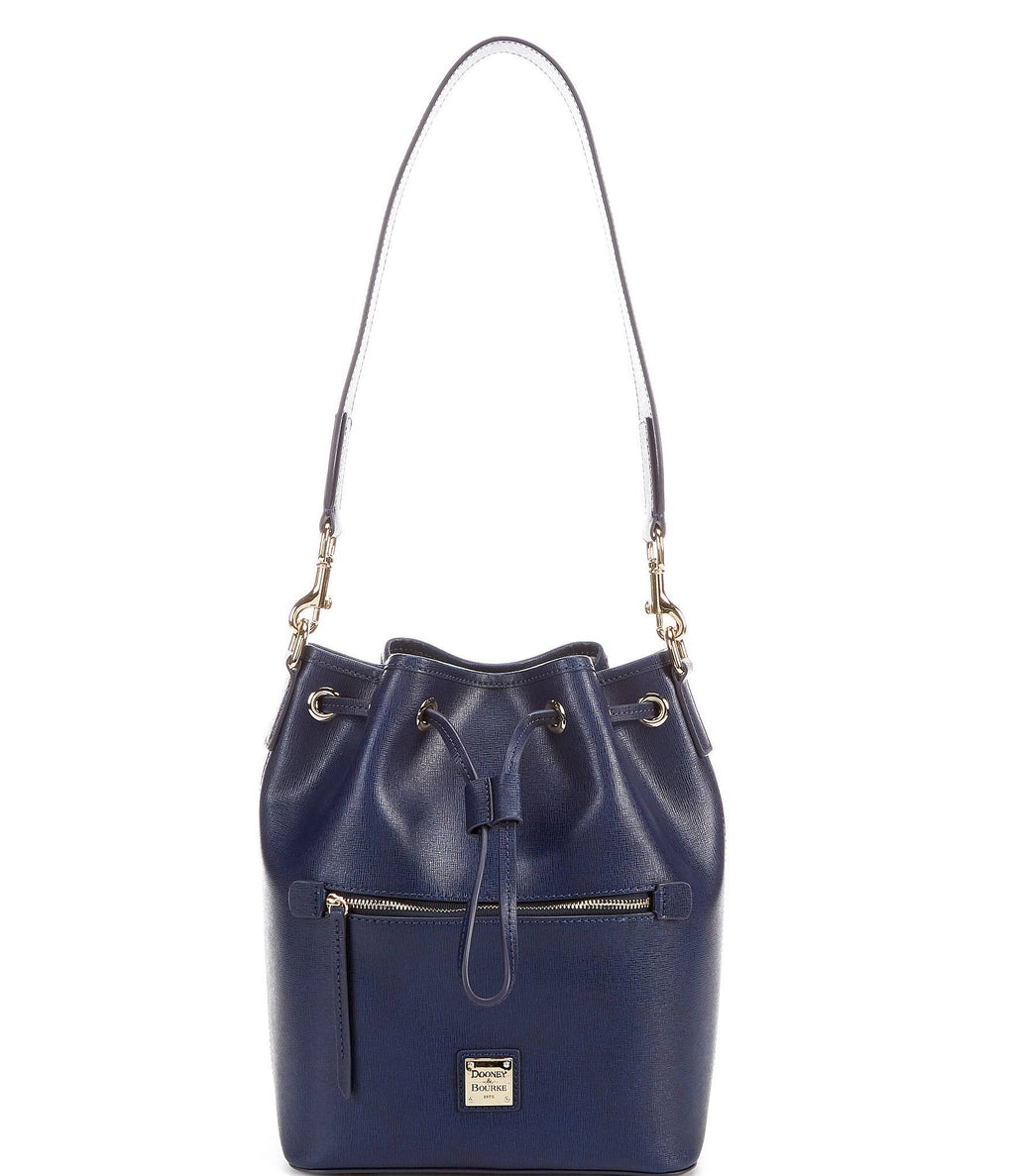 Marine Leather Drawstring Bag T52610