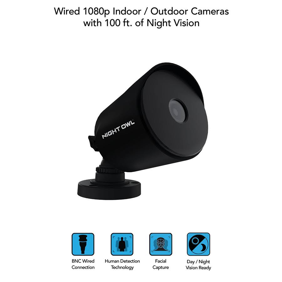 8 Channel 1080p Wired DVR with 6 Cameras and 1TB HDD E646136