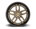 Bronze w/ Gloss Black Lip 1-Piece Cast Wheel 19x9.5 5x114.3 35mm E5479