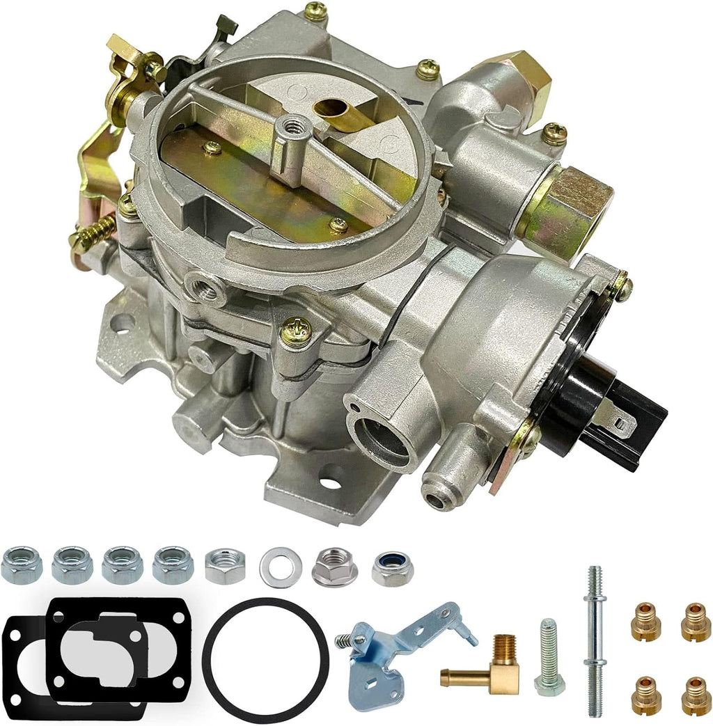 Marine Carburetor 2 Barrel Electric Choke with Jets and Gaskets J5162