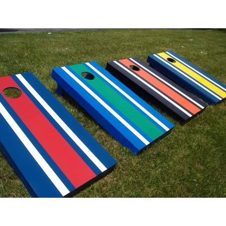 Striped Tournament Cornhole Set W94328