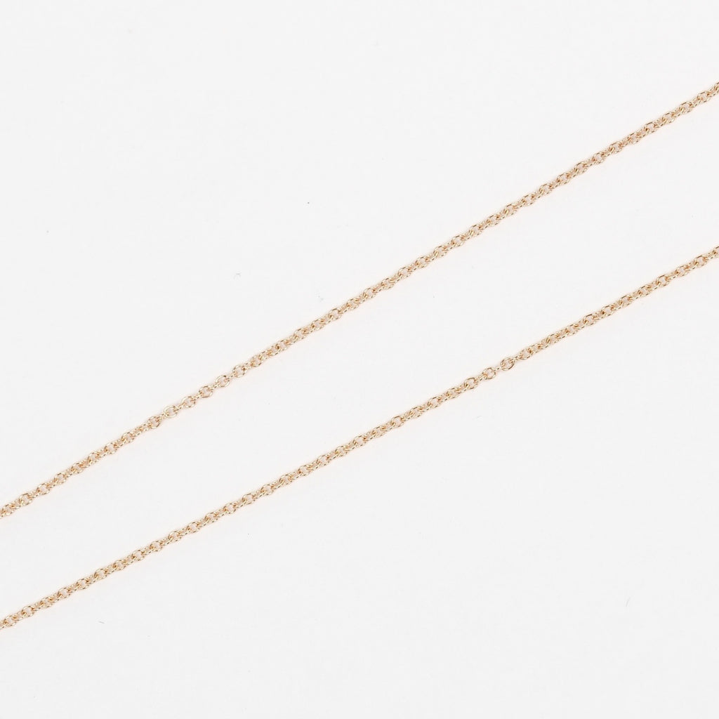 Open Heart 7mm Necklace K18 PG Pink Gold C5087