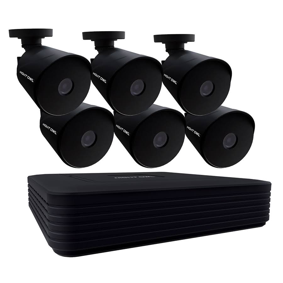 8 Channel 1080p Wired DVR with 6 Cameras and 1TB HDD E646136