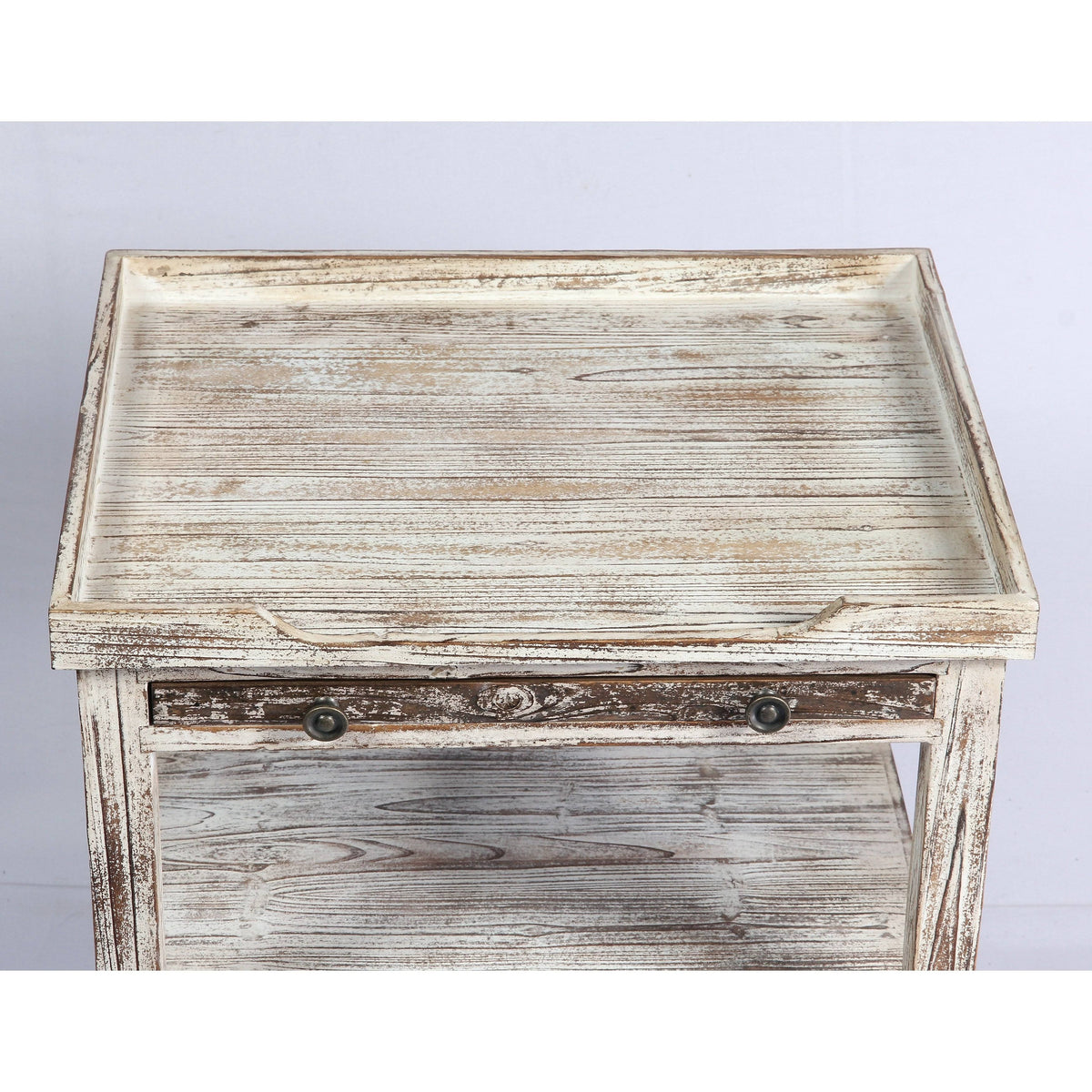 Weathered Rectangle Accent Table W155