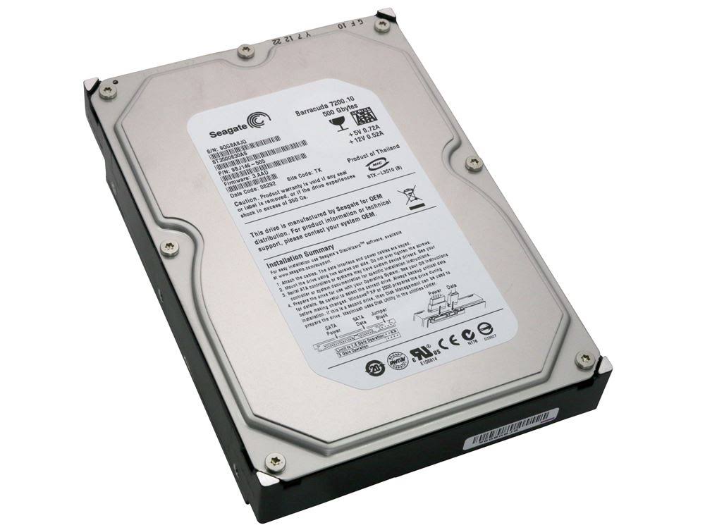 500GB SATA 7200RPM 16MB Hard Drive Z70868