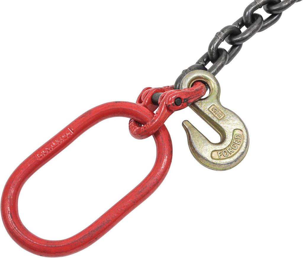Tow Recovery Chain with 15" J-Hook & Eye Cradle Grab Hook N237247
