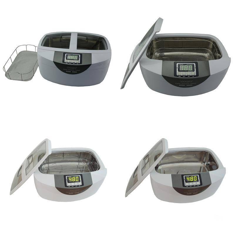 Commercial Ultrasonic Cleaner, 2.5L, White, Stainless Steel C342049