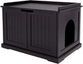 Cat Washroom Storage Bench with Sturdy Wooden Structure V132
