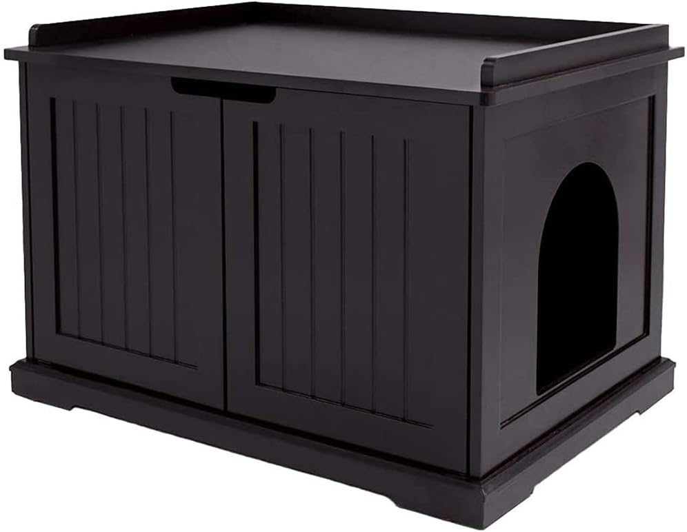 Cat Washroom Storage Bench with Sturdy Wooden Structure V132