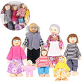 Set of 7 Wooden Dollhouse Figures A27848