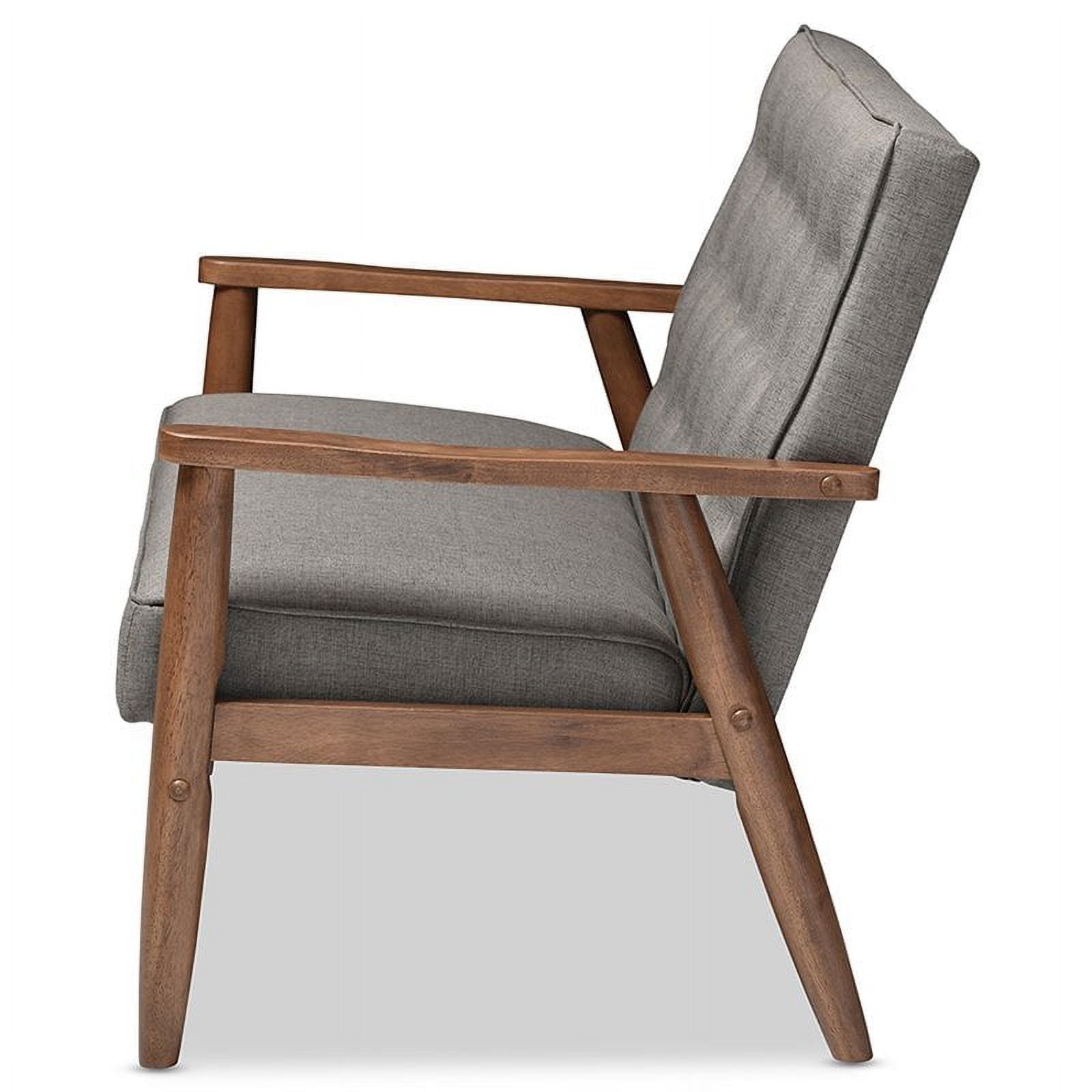 2 Piece Tufted Loveseat and Chair Set in Gray I937