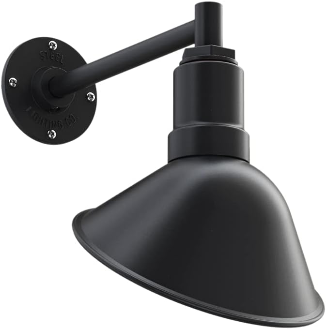 Red 9 inch Dome 11 inch Gooseneck Store Sign Light A3922