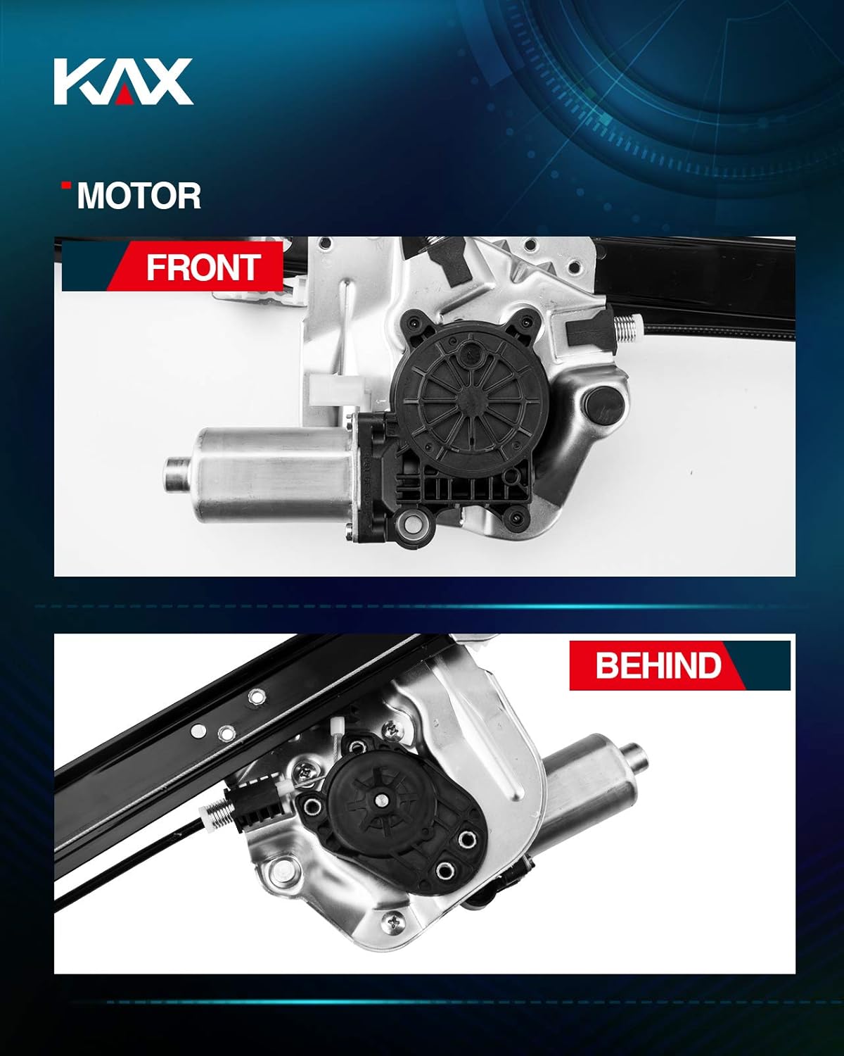 Power Window Regulator and Motor Assembly Front Left Driver Side Pack of 2 G1262