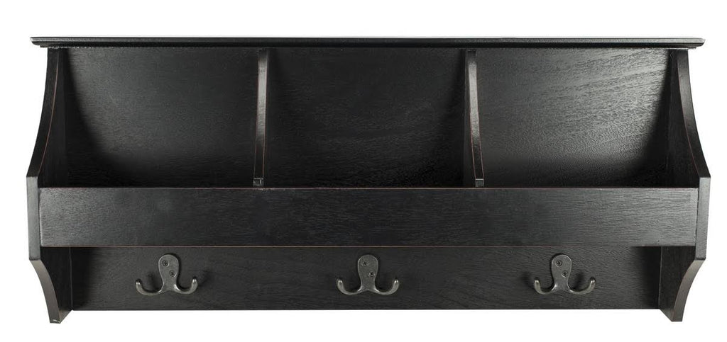 Black Hanging Storage Wall Rack Q141