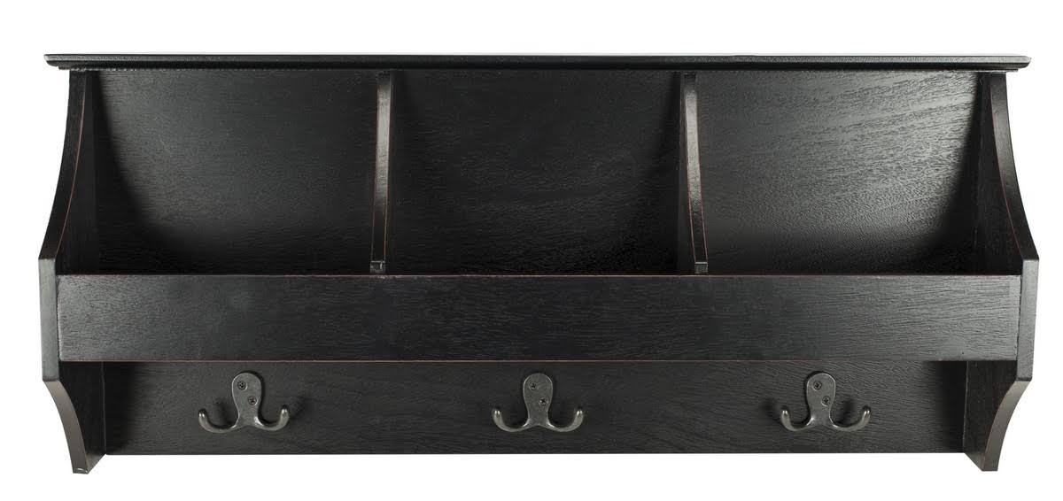 Black Hanging Storage Wall Rack Q141