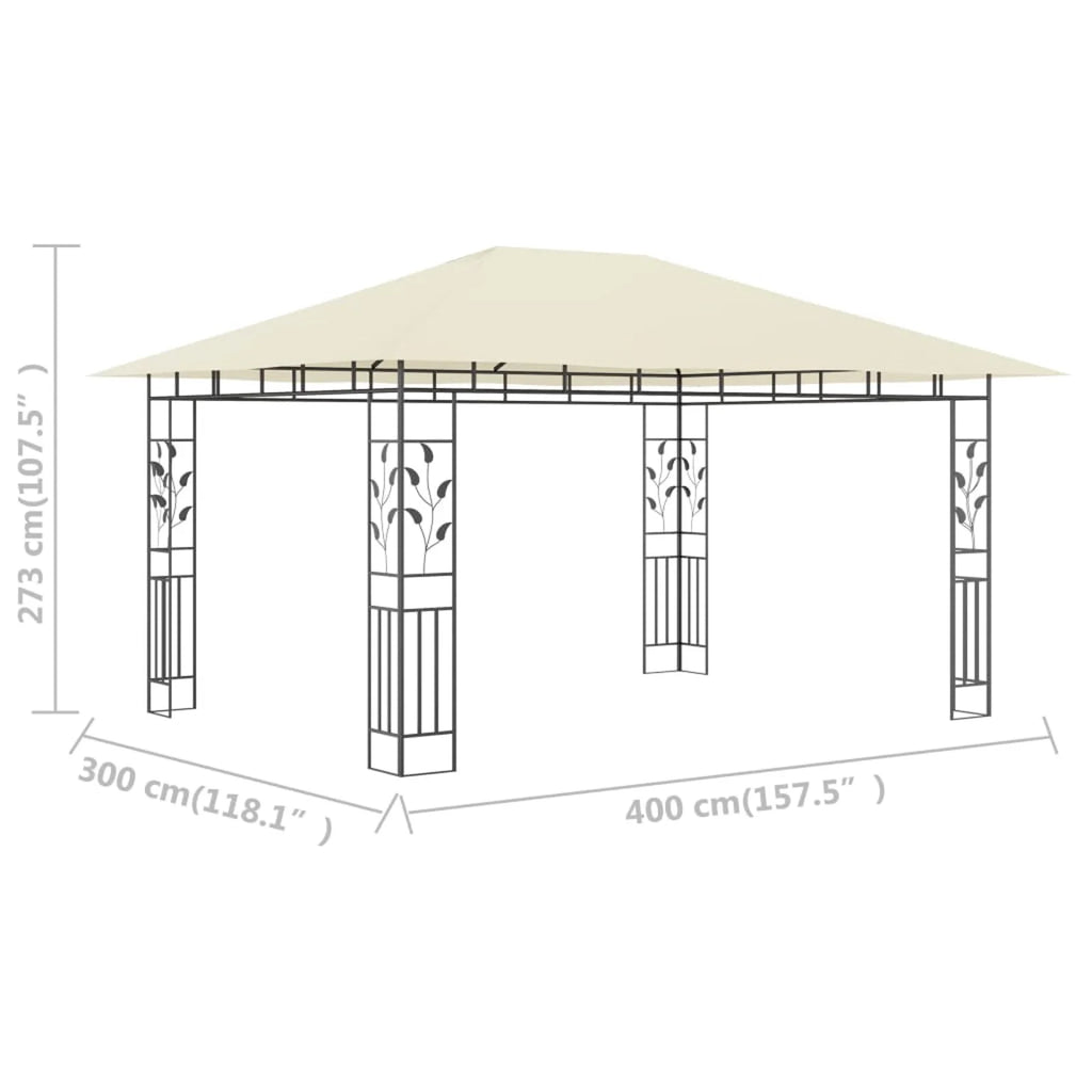 Gazebo with Mosquito Net 13.1'x9.8'x9' O9462