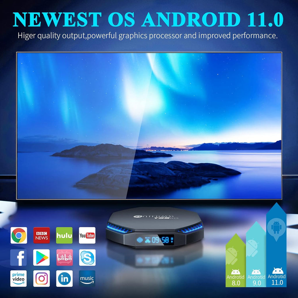 Android TV Box 4GB RAM 32GB ROM with RK3566 Quad-Core I283