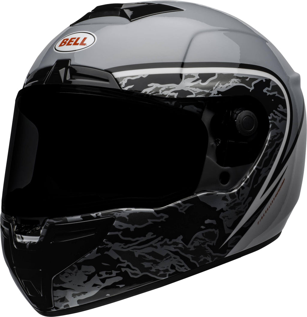 Small Gloss Gray White Camo Helmet V99100