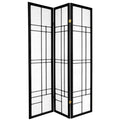 Black 3 Panel Shoji Screen V2524