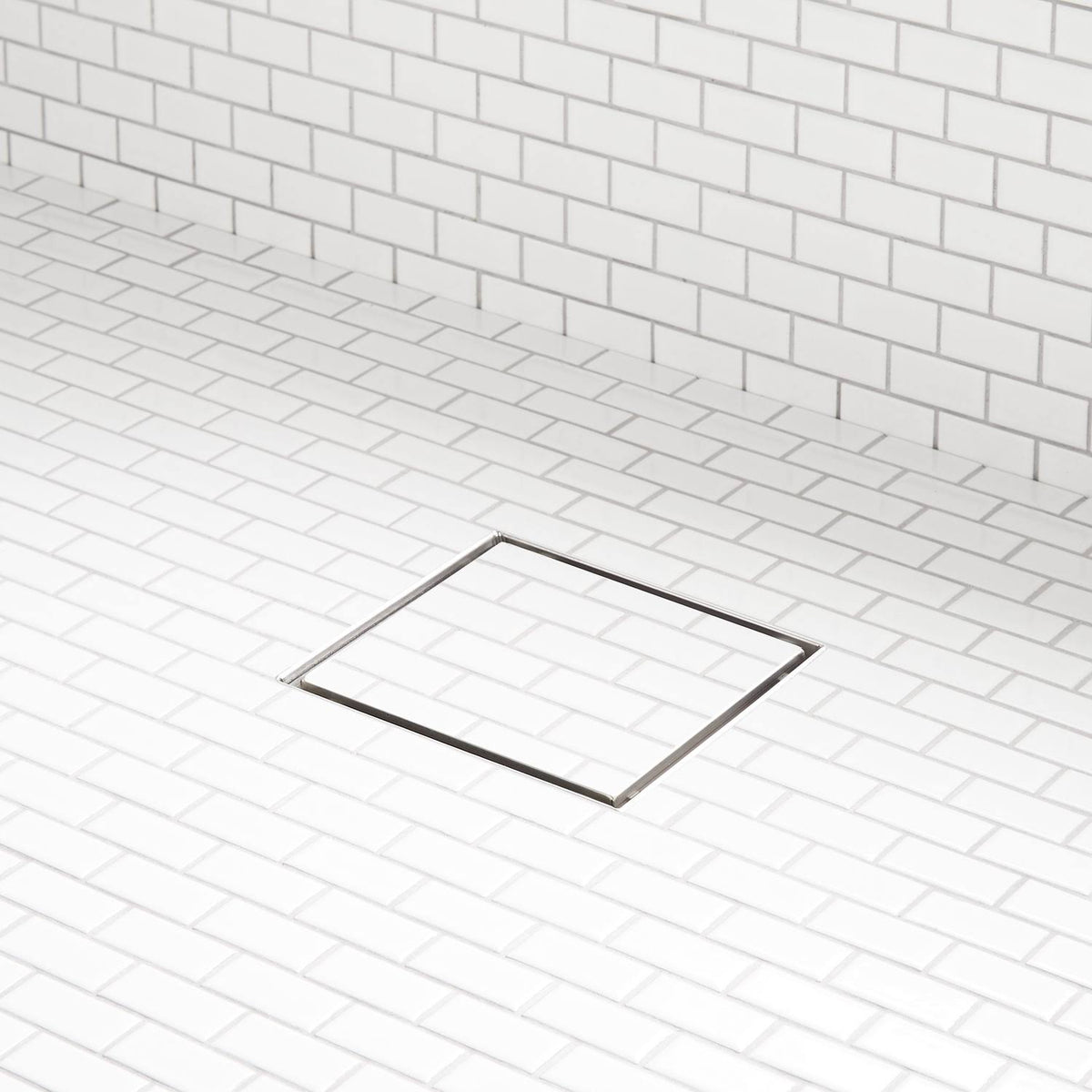 Brushed Stainless Steel Square Shower Drain F44111
