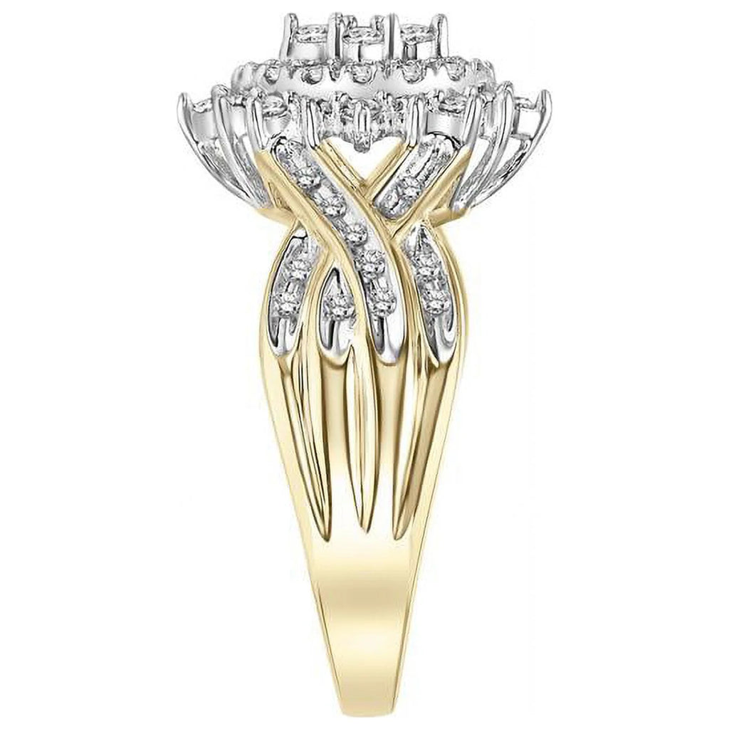 10KT Yellow Gold Marquise Diamond Ring P64483