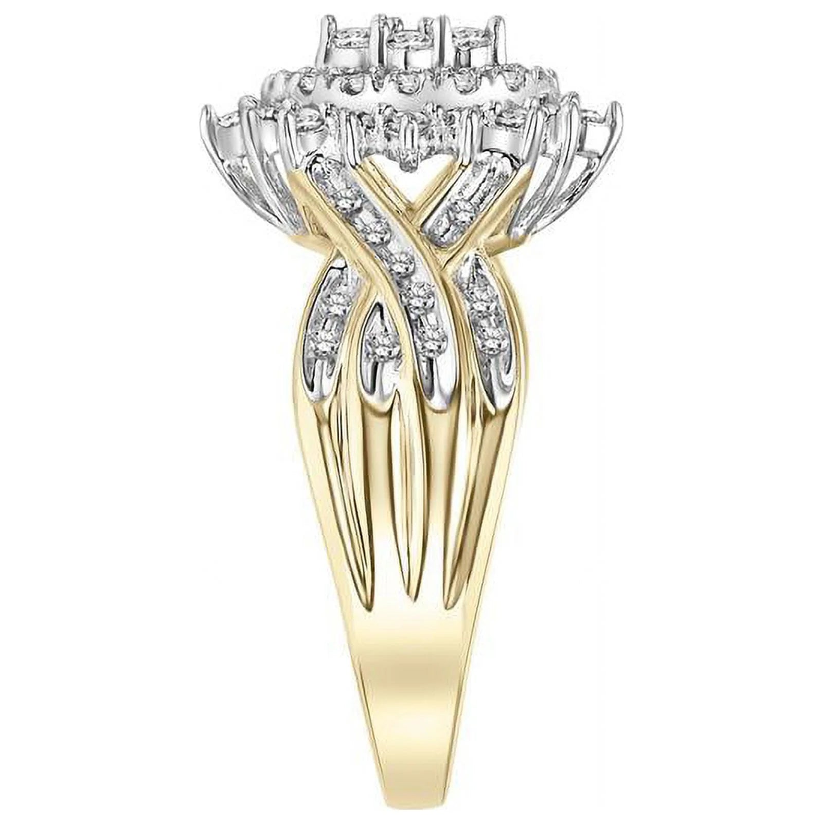 10KT Yellow Gold Marquise Diamond Ring P64483
