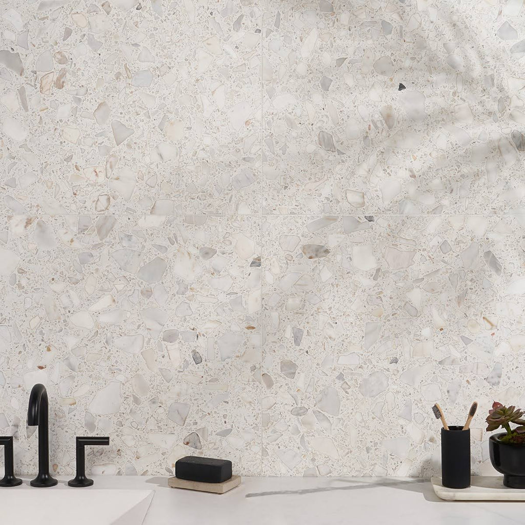 Beige Cream Honed Marble Tile S477365