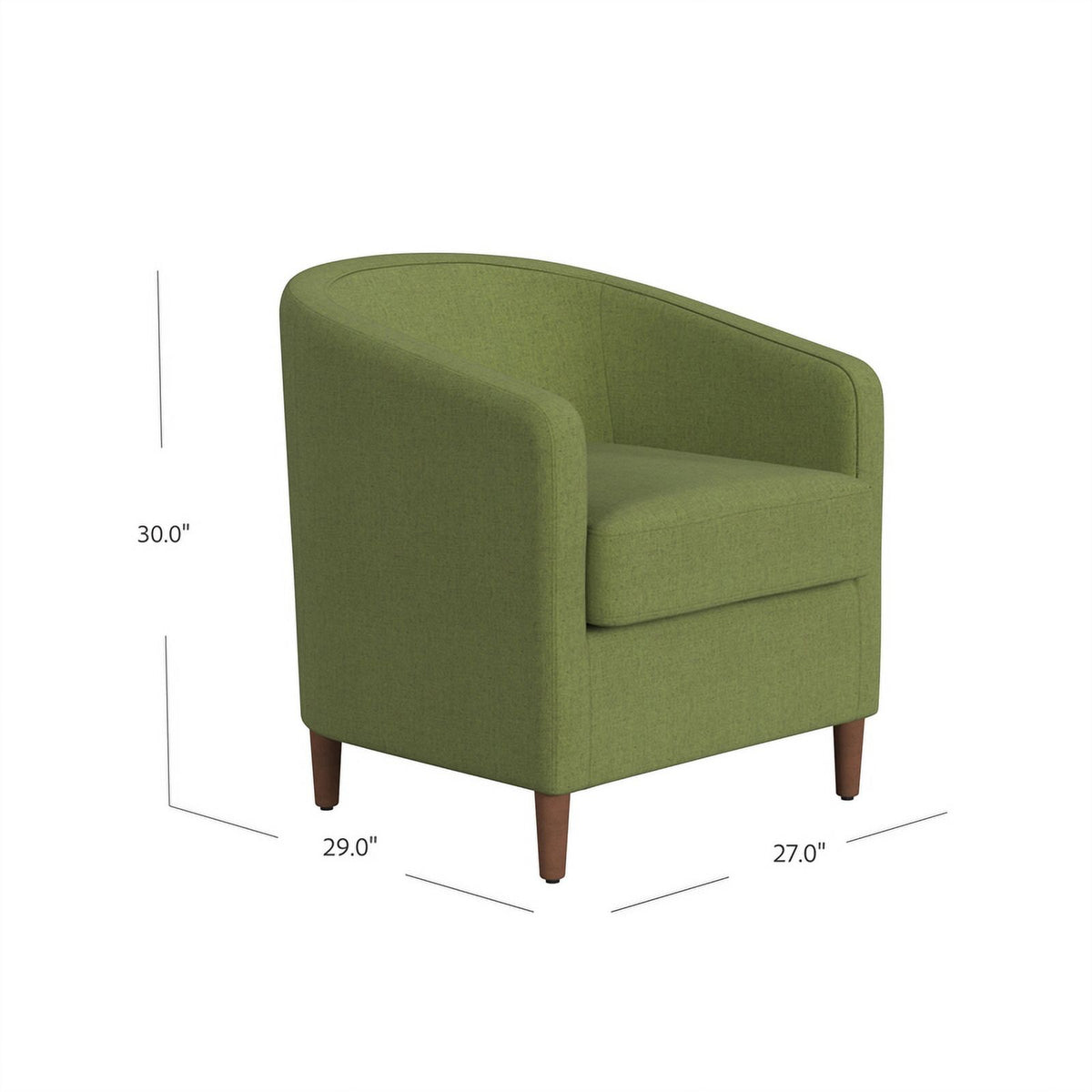 Olive Green Barrel Accent Chair A570735