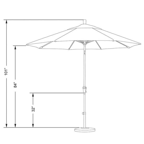 Antique Beige 9 ft. Market Umbrella O5015
