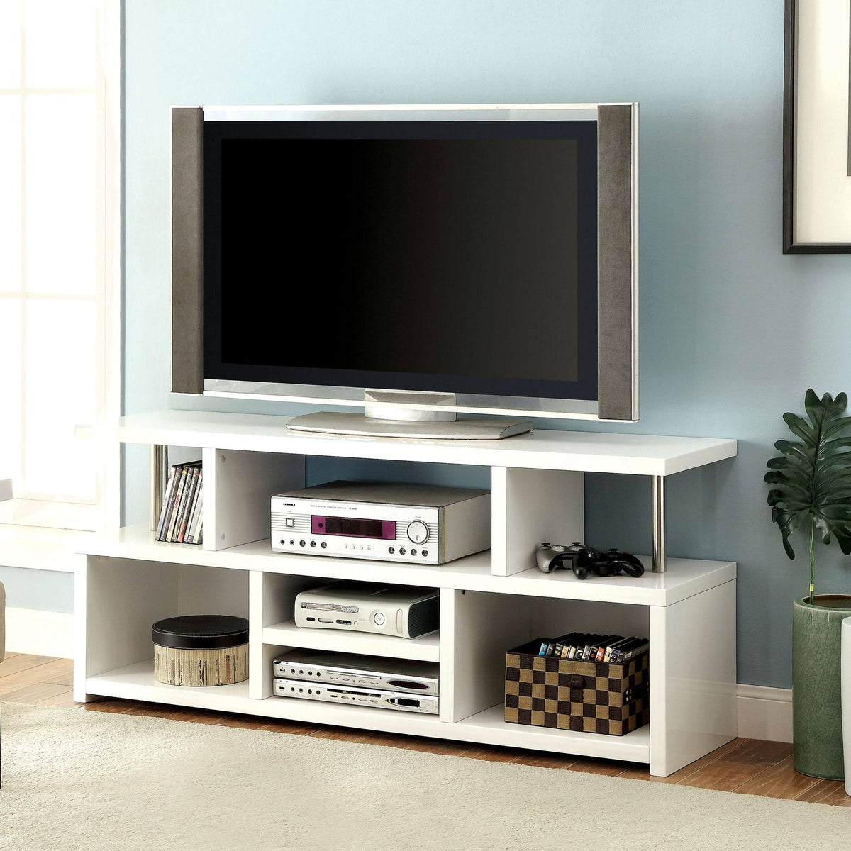 White TV Console N4483