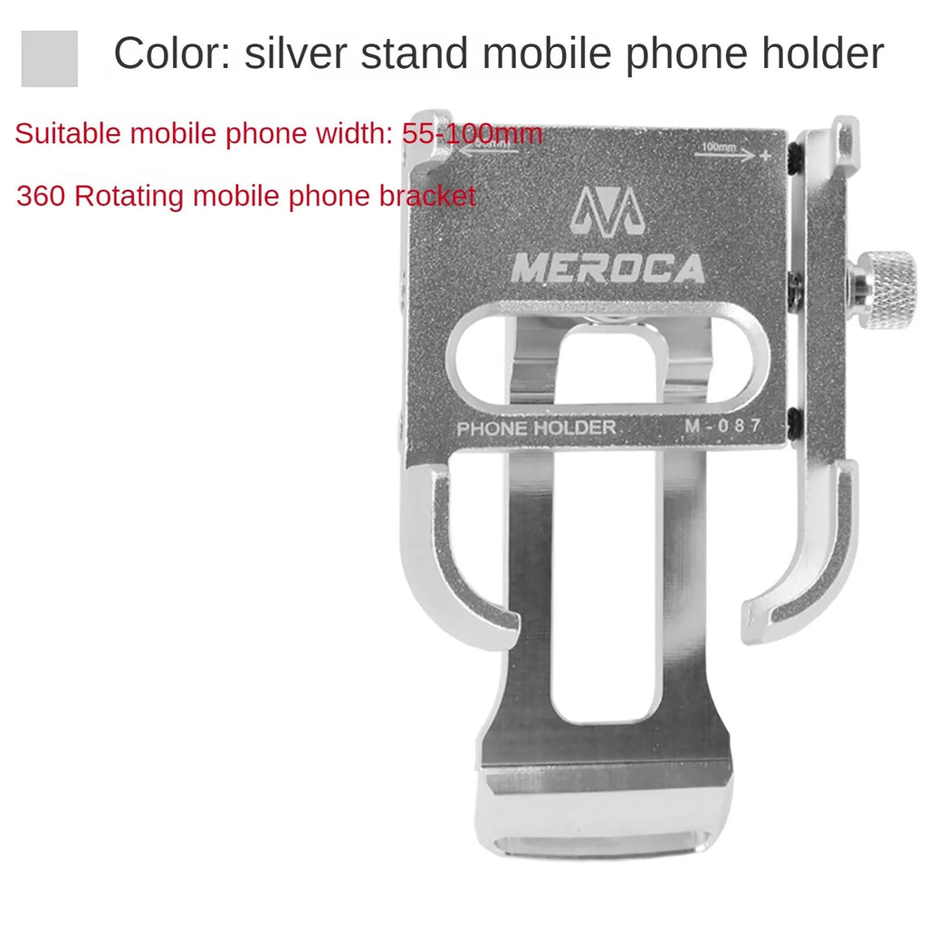 White Metal Phone Holder Motorcycle Mount W6374