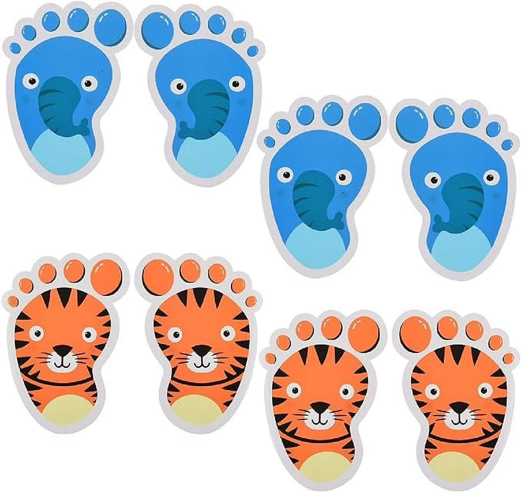 30 Pairs Self-Adhesive Floor Decals Footprint Stickers W954497