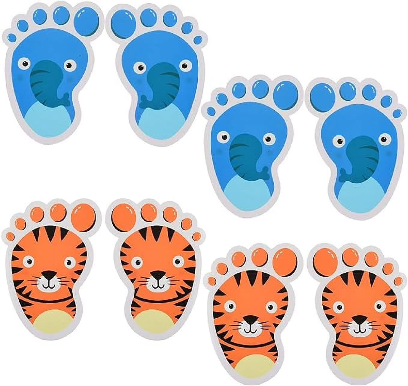 30 Pairs Self-Adhesive Floor Decals Footprint Stickers W954497
